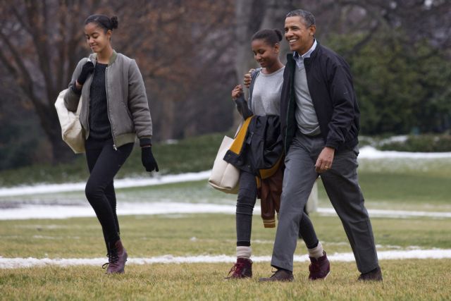 Χωρίς τη Μισέλ επέστρεψε η οικογένεια Ομπάμα στην Ουάσινγκτον